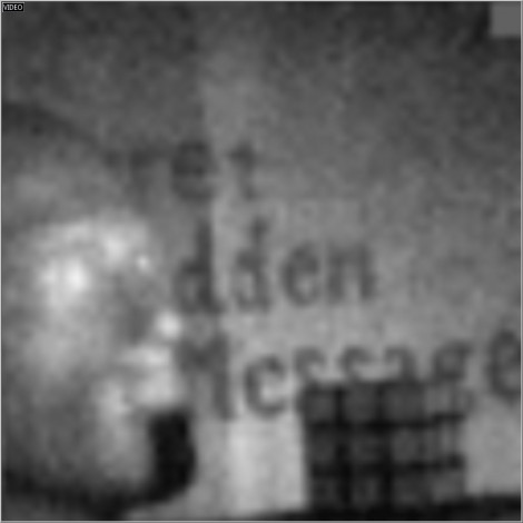 : Shortwave infrared image captured by a single pixel video camera 