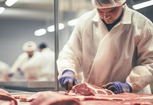 Many meat inspection processes still rely on human visual checks, which can be inconsistent in high-speed processing environments Image Lucid