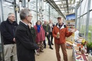 Professor Giddeon Henderson Chief Scientific Adviser at the Department of Food and Rural Affairs and also the Director General for Science and Analysis visits the University of Warwicks Innovation Campus at Wellesbourne for the launch of Agri-Tech Photo b